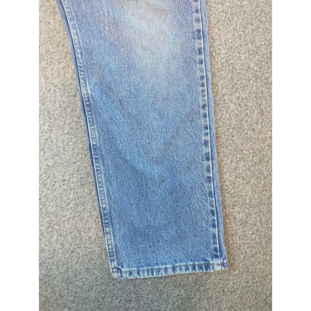 Wrangler Premium Quality Mens Straight Leg Jeans Medium Wash Blue Denim 34x31